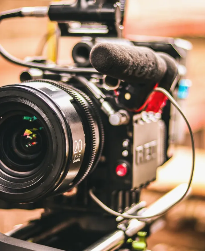 Studio set with cameras